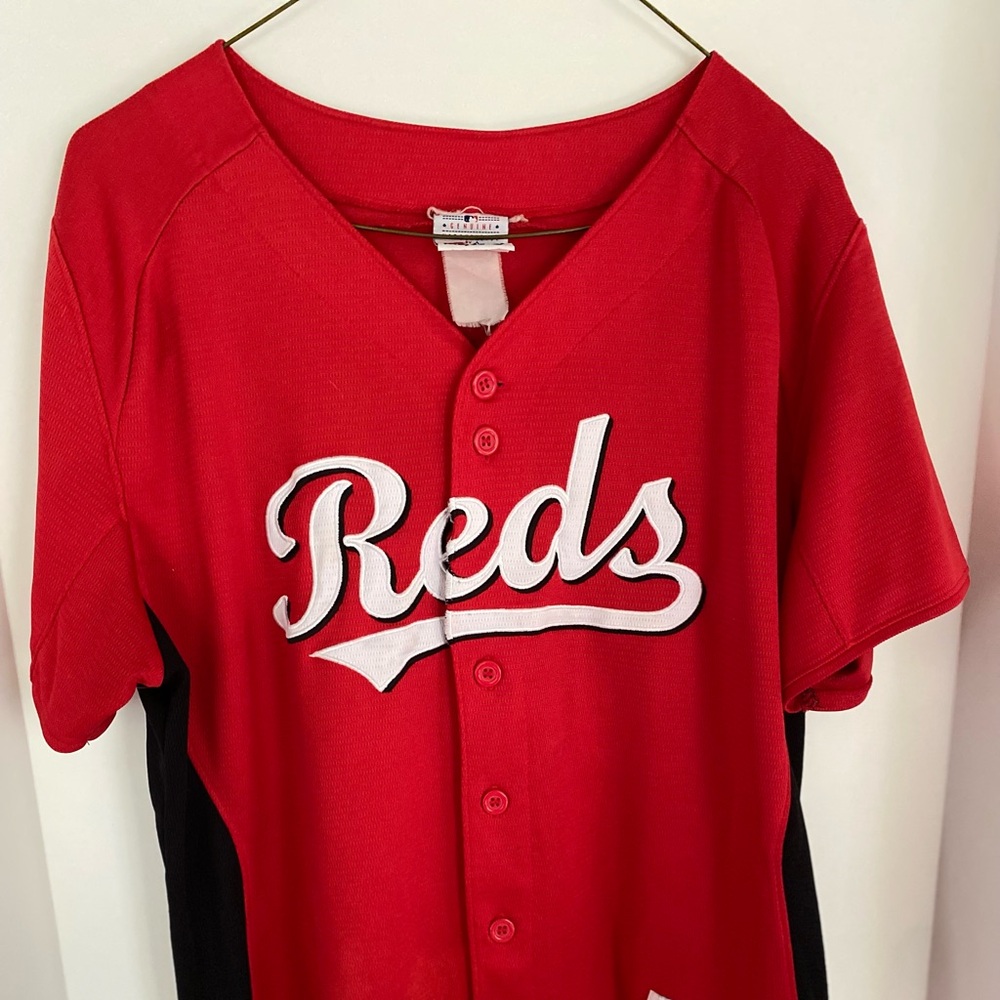 LADIES  JOEY VOTTO REDS JERSEY MAJESTIC BRAND